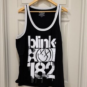 Torrid Black and White Graphic Tank Top